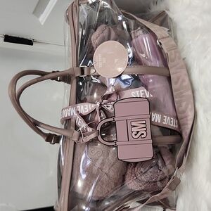 🔹️Steve Madden 🔹️ Lilac- Mauve 7 PC Travel  clear Gift Set "the cozy set"